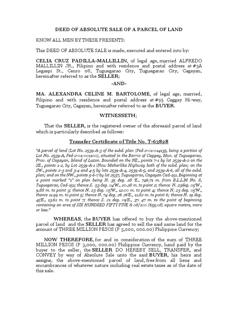 Guide for House Loan Deed of Sale from PAG IBIG