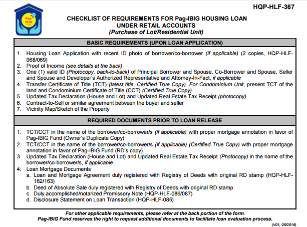 PAG-IBIG Co-Borrower’s Form
