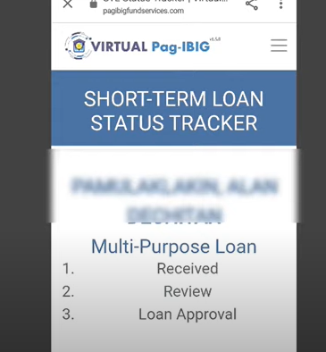 Fillup form to check pag ibig status online