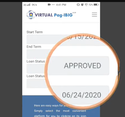 Loan approved by PAG IBIG STATUS