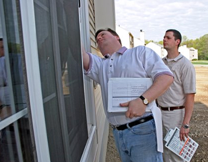 Checking the property inspecting property