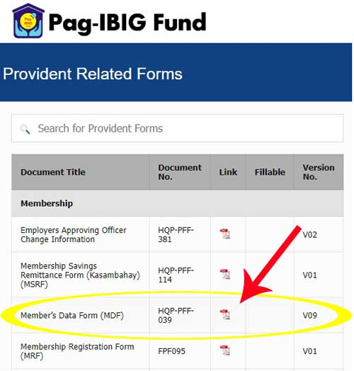 How to get MDF PAG IBIG for Existing Members?