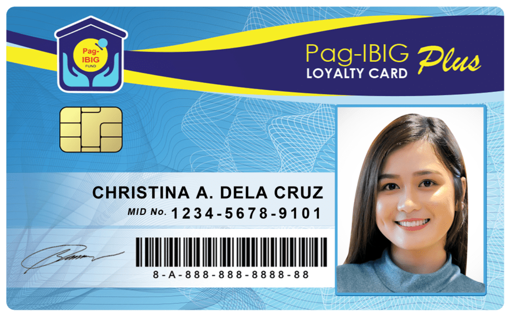 PAG IBIG ID Sample Card