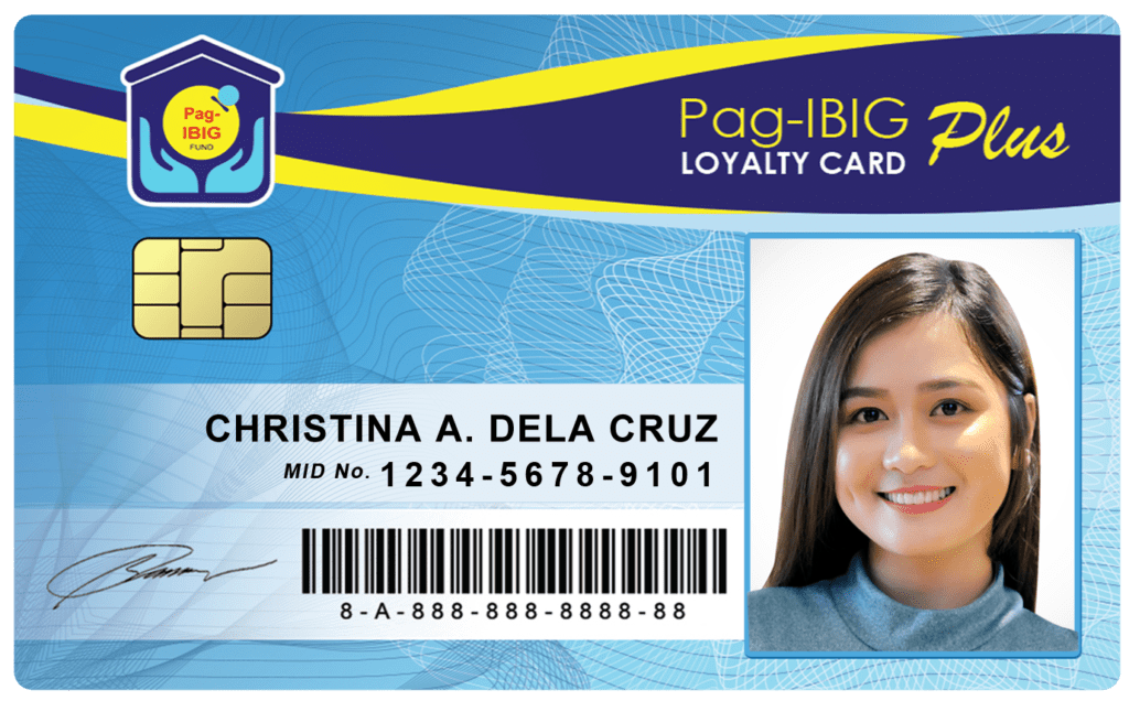 PAG IBIG ID Sample Card