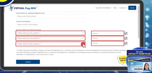 Virtual Pag-IBIG activation steps with Loyalty Card Plus: