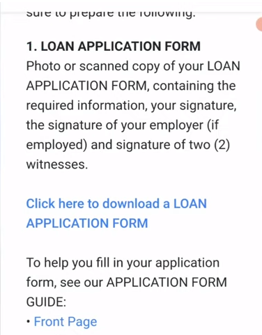 how can you apply for Calamity Loan
