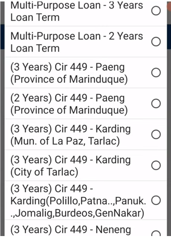 process to apply for Calamity Loan